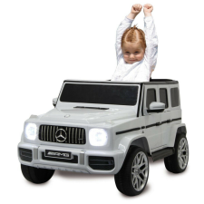  Jamara 460640 Akkumulátoros jármű Mercedes-Benz AMG G63 fehér elektromos járgány