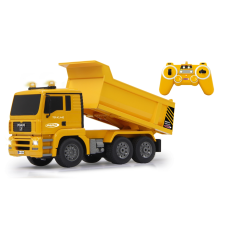 Jamara MAN Távirányítható billenős teherautó (1:20) - Sárga autópálya és játékautó