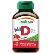  JAMIESON D3-VIT.GYERMEK RÁGOTABL. 100X vitamin és táplálékkiegészítő