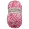 Jan Rejda Baby soft multicolor 100 g - 611 fehér, rózsaszín