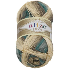 Jan Rejda DIVA batik 100 g - 3307 fehér, bézs, kék (6906) rövidáru