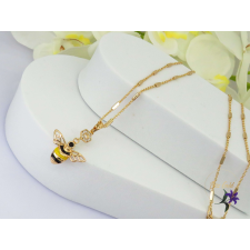  Jána antiallergén bőrbarár méhecskés medálos nyaklánc-18k nyaklánc