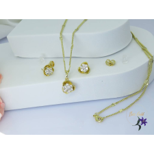  Jána antiallergén kisköves szett nyaklánc fülbevaló-14K ékszer szett