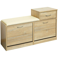 Jana cipősszekrény, 94,5x31x56,5 cm, MDF, Fehér tölgy bútor