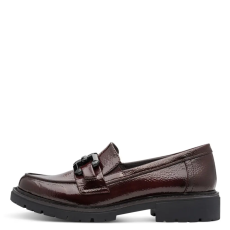 Jana Shoes Jana 24764 41506 divatos női loafer bebújós lakk félcipő