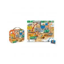 JANOD 02604 36 darabos puzzle Az építkezés puzzle, kirakós