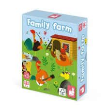 Janod 02756 Happy Families Farm család memóriajáték memóriajáték