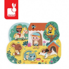 Janod 07107 Vidéki élet forma puzzle puzzle, kirakós