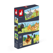 Janod állatok 30 darabos puzzle (J02710) puzzle, kirakós