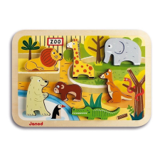 janod állatos beillesztős játék fajáték