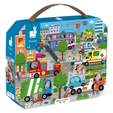 Janod városi kirakós 36 darabos bőröndben puzzle, kirakós