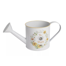 JanZashop Bádog Öntözőkanna Kaspó "Bee Happy" kerti dekoráció