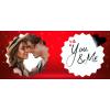 JanZashop Egyedi Valentin Napi "You&Me" Bögre