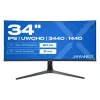 JAPANNEXT 86,4cm/34" (3440x1440) Japannext JN-IPS340UWQHD60C-C65W-HS-W Monitor (JN-IPS340UWQHD60C-C65W-HS-W)