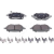 JAPANPARTS fékbetétkészlet, tárcsafék PP-322AF