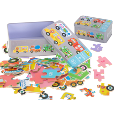 Járműves puzzle készlet puzzle, kirakós