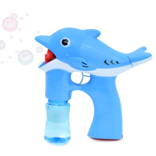 Játékos Két patronos delfines buborékfújó, kék buborékfújó