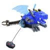 Játékos Távirányítós, füstokádó robot sárkány - világít, zenél, füst effekttel / kék