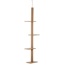 Játszókészlet macskáknak PawHut, Forgácslap, 43x27x228-260cm, Barna macskabútor