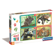 Javoli Állatos Baby Cuddles 4 az 1-ben puzzle Clementoni puzzle, kirakós