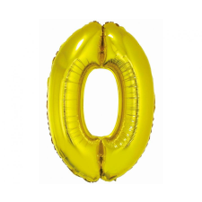 Javoli Arany 0-ás Gold szám fólia lufi 76 cm party kellék
