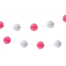 Javoli Baby Girl papír pom pom girland 250 cm party kellék