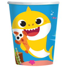 Javoli Baby Shark Music papír pohár 8 db-os 250 ml party kellék