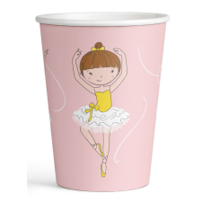 Javoli Balett, Balerina Little Dancer papír pohár 8 db-os 250 ml party kellék