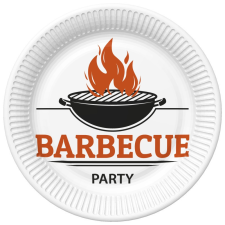 Javoli Barbecue Party papírtányér 8 db-os 22,7 cm party kellék