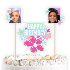 Javoli Barbie Sweet Life torta dekoráció 26 cm party kellék