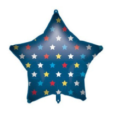 Javoli Blue Star fólia lufi 46 cm party kellék