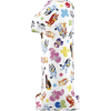 Javoli Bluey Friends 1-es szám fólia lufi 66 cm