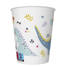 Javoli Dinoszaurusz Funny papír pohár 8 db-os 250 ml party kellék