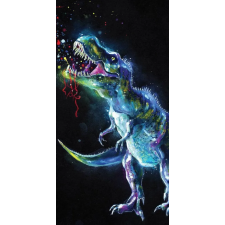 Javoli Dinoszaurusz Neon fürdőlepedő, strand törölköző 70x140cm lakástextília