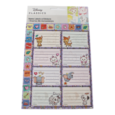 Javoli Disney Classics Babies füzetcímke matricával 16 db-os füzetcímke
