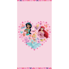 Javoli Disney Hercegnők Heartfelt Friendship fürdőlepedő, strand törölköző 70x140cm lakástextília