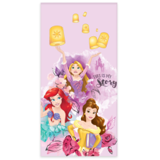 Javoli Disney Hercegnők My Story fürdőlepedő, strand törölköző 60x120cm lakástextília