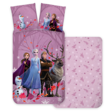 Javoli Disney Jégvarázs Purple gyerek ágyneműhuzat 100×135 cm, 40×60 cm lakástextília