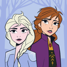 Javoli Disney Jégvarázs Sisters Mágikus Kéztörlő arctörlő, törölköző 30x30cm lakástextília