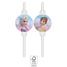 Javoli Disney Jégvarázs Wind papír szívószál, 4 db-os szett FSC party kellék
