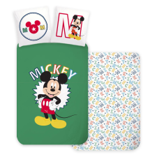 Javoli Disney Mickey Green gyerek ágyneműhuzat 100×135 cm, 40×60 cm lakástextília