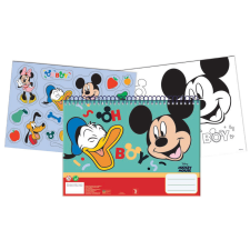 Javoli Disney Mickey Oh Boy A/4 spirál vázlatfüzet 40 lapos matricával füzet