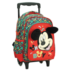 Javoli Disney Mickey Oh Boy gurulós ovis hátizsák, táska 30 cm