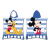 Javoli Disney Mickey Stripe strand törölköző poncsó 50x115cm