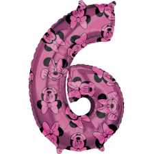 Javoli Disney Minnie fólia lufi 6-os szám 66 cm party kellék