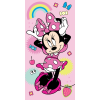 Javoli Disney Minnie Rainbow fürdőlepedő, strand törölköző 70x140cm
