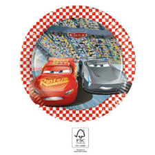 Javoli Disney Verdák Arena Race papírtányér 8 db-os 20 cm FSC party kellék