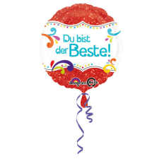 Javoli Du bist der Beste fólia lufi 43 cm party kellék
