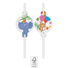 Javoli Dzsungel Balloons papír szívószál, 4 db-os szett FSC