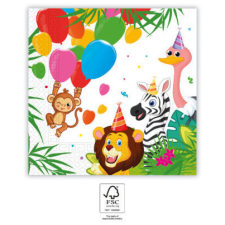 Javoli Dzsungel Balloons szalvéta 20 db-os 33x33 cm FSC party kellék